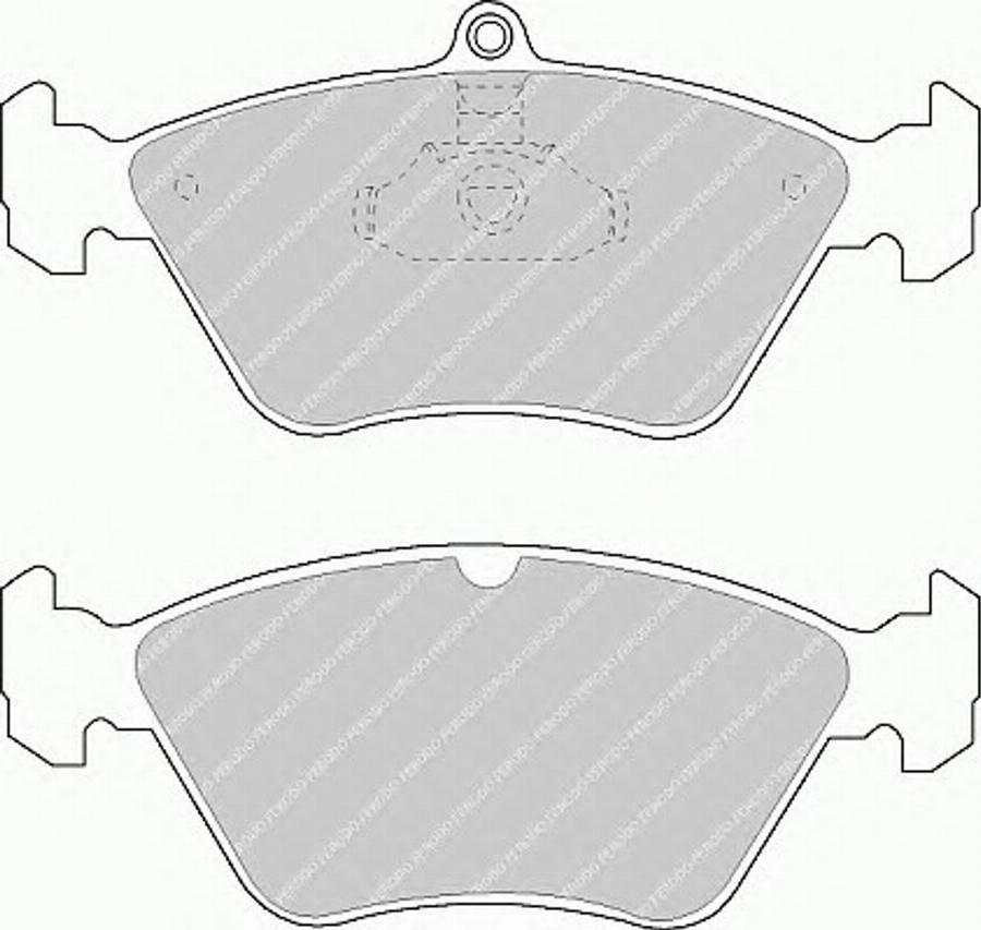 Ferodo FSL901 - Тормозные колодки, дисковые, комплект autodnr.net