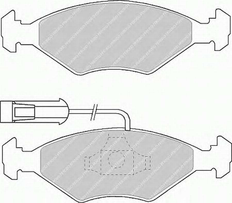 Ferodo FSL912 - Тормозные колодки, дисковые, комплект autodnr.net