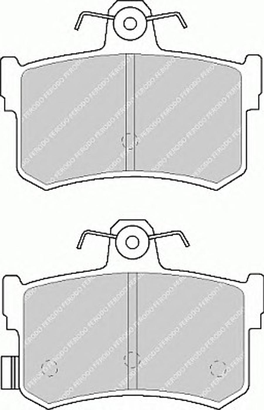 Ferodo FSL917 - Тормозные колодки, дисковые, комплект avtokuzovplus.com.ua