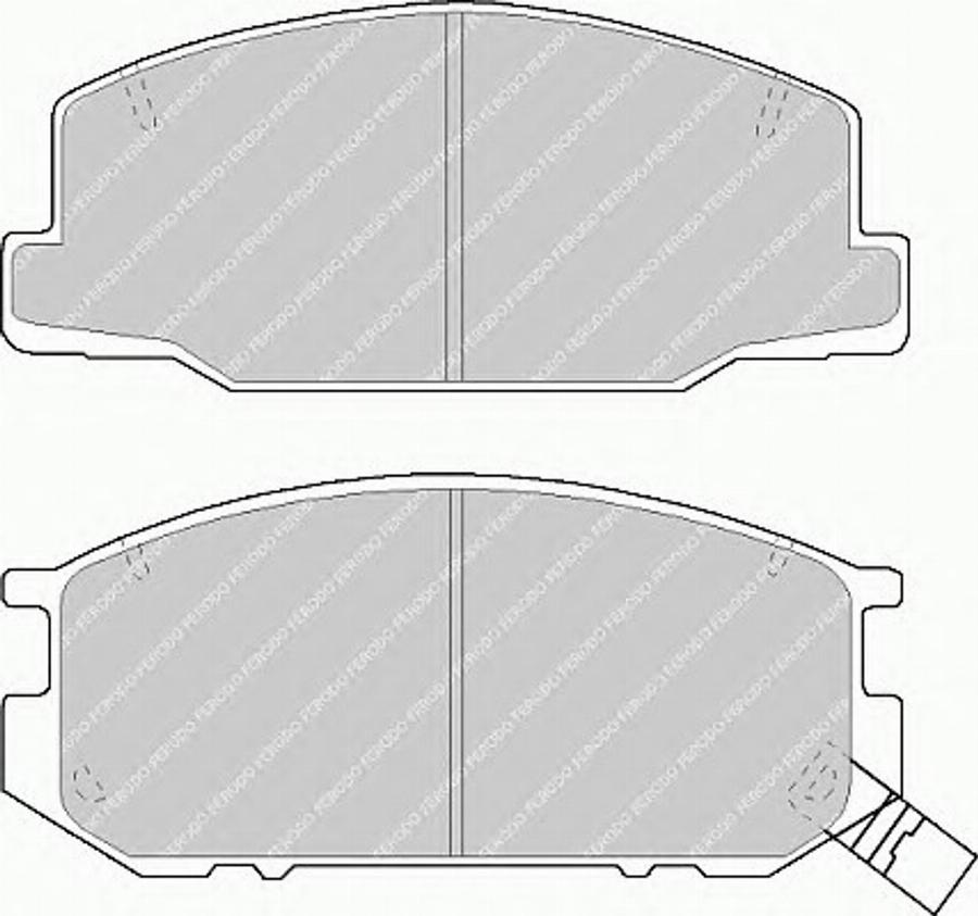 Ferodo FSL932 - Тормозные колодки, дисковые, комплект autodnr.net