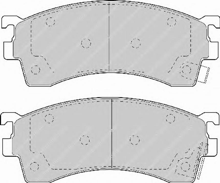 Ferodo FSL950 - Тормозные колодки, дисковые, комплект avtokuzovplus.com.ua