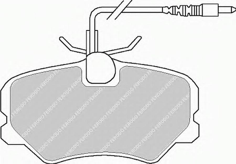 Ferodo FSL999 - Тормозные колодки, дисковые, комплект avtokuzovplus.com.ua