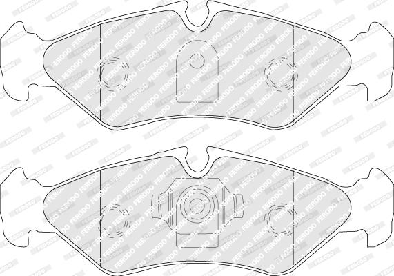 Ferodo FVR1039 - Тормозные колодки, дисковые, комплект avtokuzovplus.com.ua