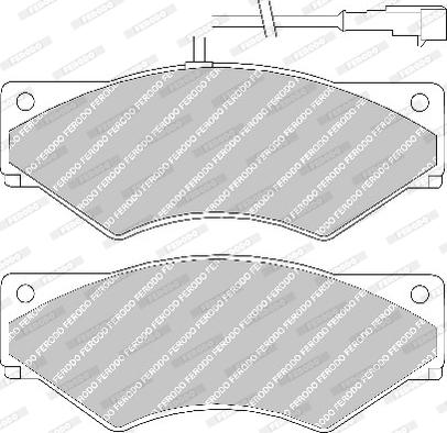 Ferodo FVR1350 - Тормозные колодки, дисковые, комплект avtokuzovplus.com.ua