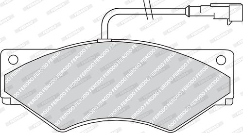 Ferodo FVR1350 - Тормозные колодки, дисковые, комплект avtokuzovplus.com.ua