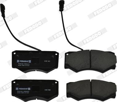 Ferodo FVR1351 - Тормозные колодки, дисковые, комплект autodnr.net