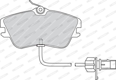 Ferodo FVR1519 - Тормозные колодки, дисковые, комплект avtokuzovplus.com.ua