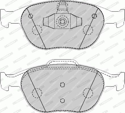 Ferodo FVR1568 - Тормозные колодки, дисковые, комплект avtokuzovplus.com.ua