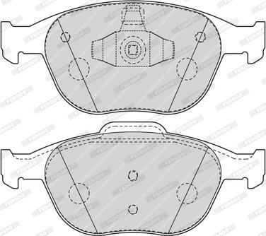 Ferodo FVR1568 - Тормозные колодки, дисковые, комплект avtokuzovplus.com.ua