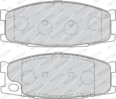 Ferodo FVR1701 - Тормозные колодки, дисковые, комплект autodnr.net