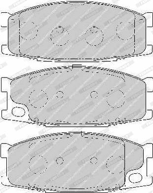 Ferodo FVR1701 - Тормозные колодки, дисковые, комплект autodnr.net