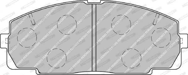 Ferodo FVR1884 - Тормозные колодки, дисковые, комплект autodnr.net