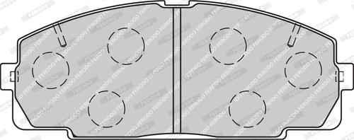 Ferodo FVR1884 - Тормозные колодки, дисковые, комплект autodnr.net