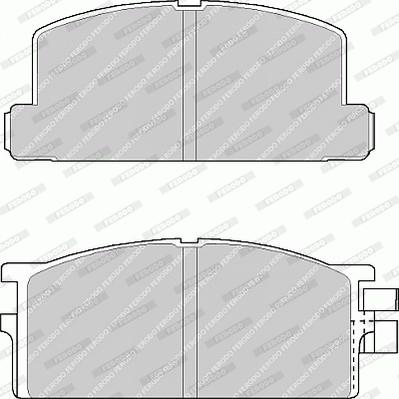 Ferodo FVR295 - Тормозные колодки, дисковые, комплект avtokuzovplus.com.ua