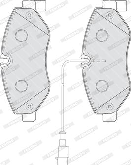 Ferodo FVR4053 - Тормозные колодки, дисковые, комплект avtokuzovplus.com.ua