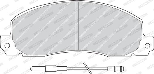 Ferodo FVR414 - Тормозные колодки, дисковые, комплект avtokuzovplus.com.ua