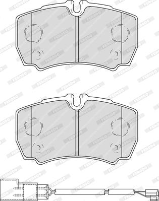 Ferodo FVR4251 - Тормозные колодки, дисковые, комплект avtokuzovplus.com.ua