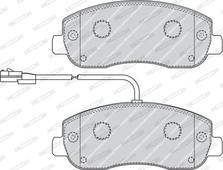 Ferodo FVR4347 - Тормозные колодки, дисковые, комплект avtokuzovplus.com.ua