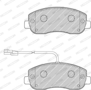 Ferodo FVR4347 - Тормозные колодки, дисковые, комплект avtokuzovplus.com.ua