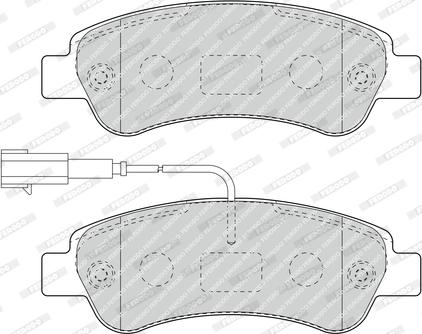 Ferodo FVR4910 - Тормозные колодки, дисковые, комплект avtokuzovplus.com.ua