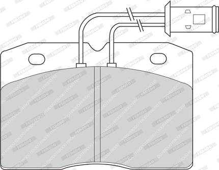 Ferodo FVR511 - Тормозные колодки, дисковые, комплект avtokuzovplus.com.ua