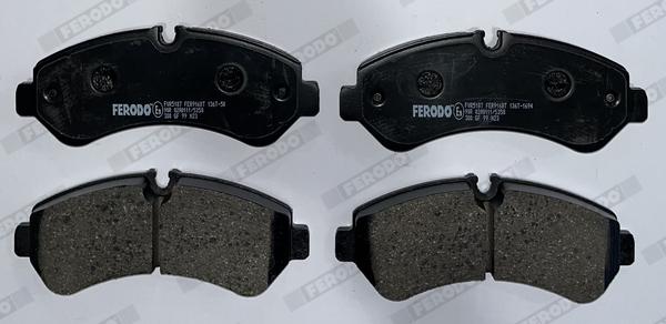 Ferodo FVR5187 - Тормозные колодки, дисковые, комплект avtokuzovplus.com.ua