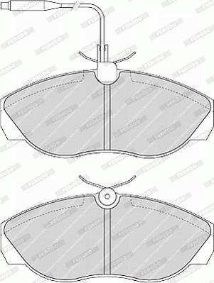 Ferodo FVR967 - Тормозные колодки, дисковые, комплект avtokuzovplus.com.ua