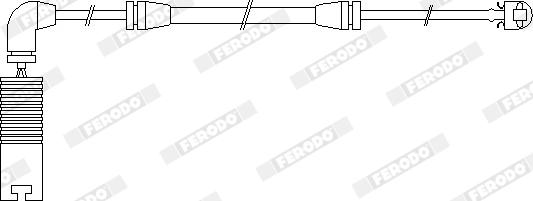 Ferodo FWI283 - Сигнализатор, износ тормозных колодок avtokuzovplus.com.ua