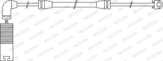 Ferodo FWI283 - Сигнализатор, износ тормозных колодок avtokuzovplus.com.ua