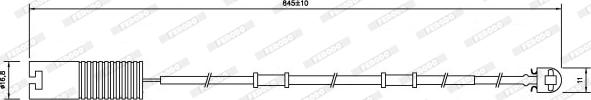 Ferodo FWI285 - Сигнализатор, износ тормозных колодок avtokuzovplus.com.ua