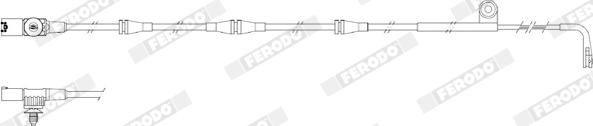 Ferodo FWI298 - Сигнализатор, износ тормозных колодок avtokuzovplus.com.ua