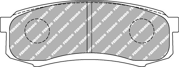 Ferodo Racing FDSE1021 - Гальмівні колодки, дискові гальма autocars.com.ua