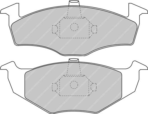 Ferodo Racing FCP1101H - Гальмівні колодки, дискові гальма autocars.com.ua