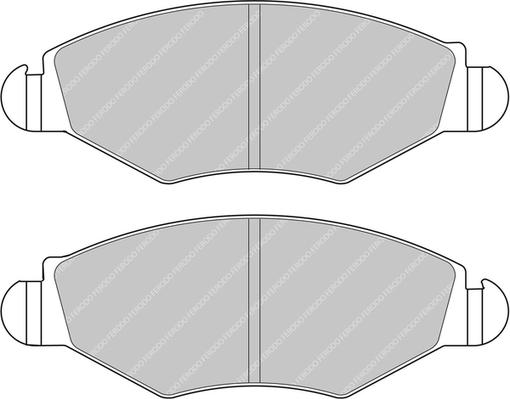 Ferodo Racing FCP1378H - Тормозные колодки, дисковые, комплект autodnr.net