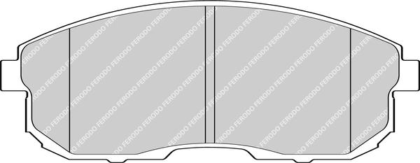 Ferodo Racing FCP1430H - Гальмівні колодки, дискові гальма autocars.com.ua