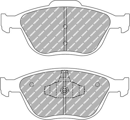 Ferodo Racing FCP1568H - Гальмівні колодки, дискові гальма autocars.com.ua