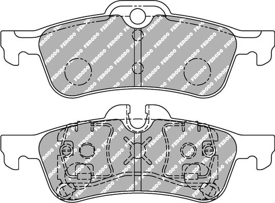 Ferodo Racing FCP1676H - Гальмівні колодки, дискові гальма autocars.com.ua