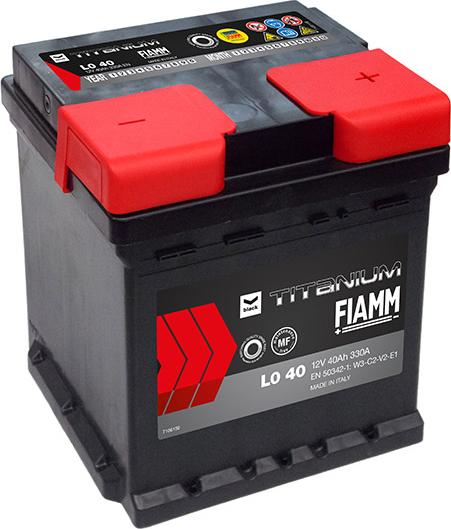 Fiamm L0 40 - Стартерна акумуляторна батарея, АКБ autocars.com.ua