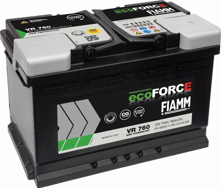 Fiamm VR760 - Стартерна акумуляторна батарея, АКБ autocars.com.ua