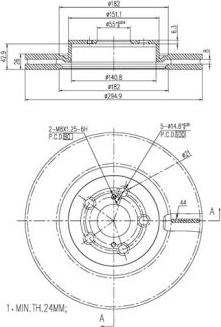 FI.BA FBD261 - Тормозной диск autodnr.net