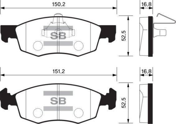 FI.BA FBP1198 - Гальмівні колодки, дискові гальма autocars.com.ua