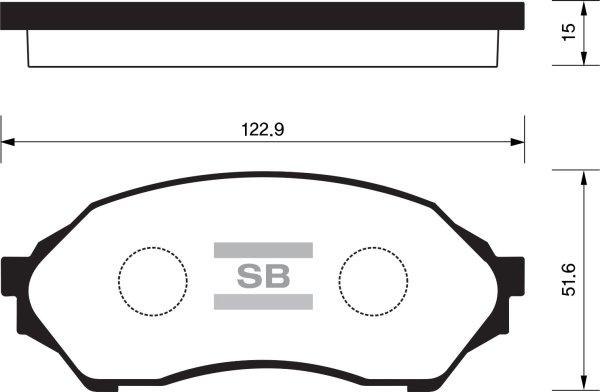 FI.BA FBP1227 - Гальмівні колодки, дискові гальма autocars.com.ua