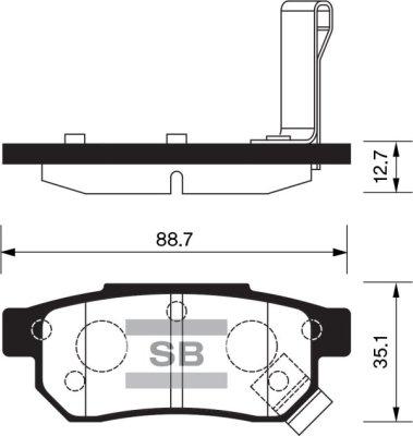 BENDIX DB1195 - Гальмівні колодки, дискові гальма autocars.com.ua
