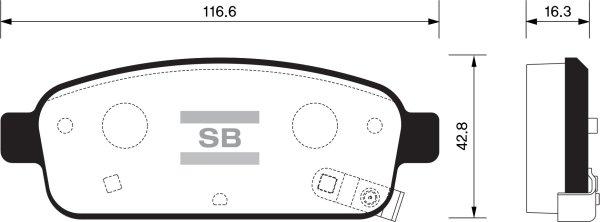 FI.BA FBP1363 - Гальмівні колодки, дискові гальма autocars.com.ua