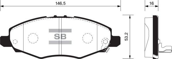 FI.BA FBP1412 - Гальмівні колодки, дискові гальма autocars.com.ua