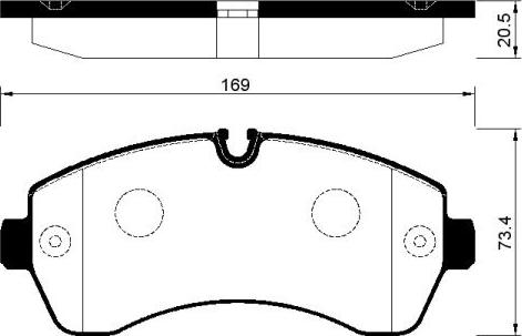 Mercedes-Benz N0054205320 - Тормозные колодки, дисковые, комплект avtokuzovplus.com.ua