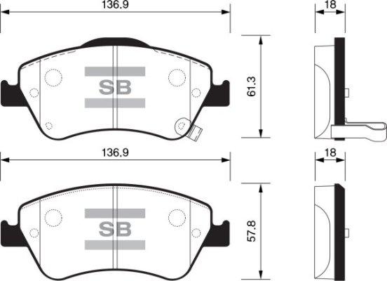 FI.BA FBP1500 - Гальмівні колодки, дискові гальма autocars.com.ua