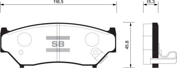 FI.BA FBP1584 - Гальмівні колодки, дискові гальма autocars.com.ua