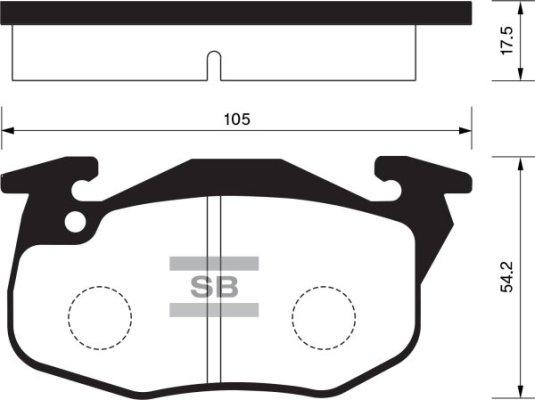 R Brake RB0633-087 - Гальмівні колодки, дискові гальма autocars.com.ua