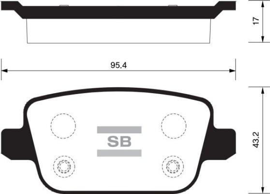 Starline BD S446 - Гальмівні колодки, дискові гальма autocars.com.ua